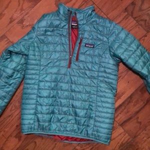Patagonia mako blue quarter zip jacket